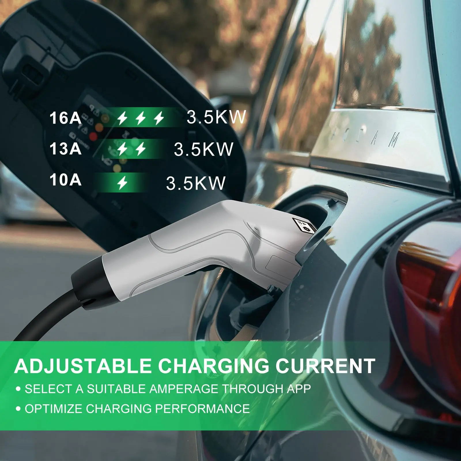Home Car Mobile EV Charger Por4m6d