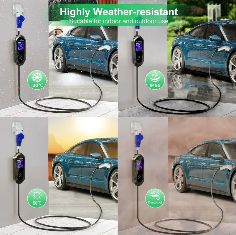 Type 2 Portable EV Charger 32A5v5c