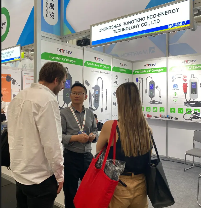 RTFLY EV charger accept the interview from Mobility Portal Europe on the P2D fair