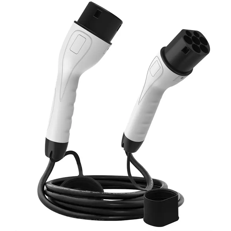 Type 2 EV Charging Cable, 32A / 7KW / 1 Phase / 5 Meter, Electric Vehicle Car Plug-in Hybrid Type 2 to Type 2 Fast Charging Cable