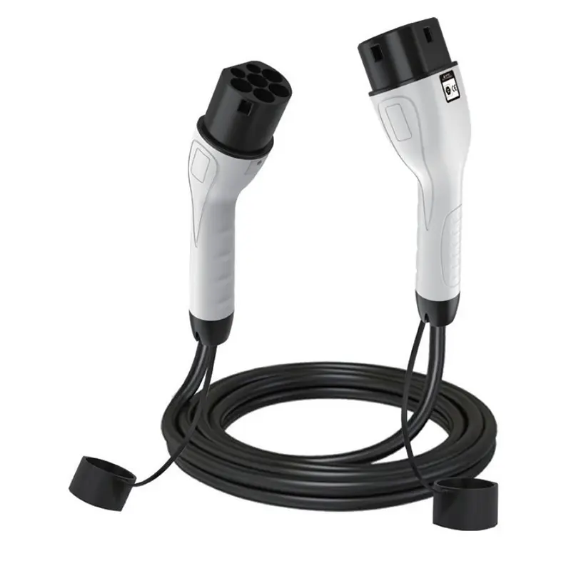 Type 2 EV Charging Cable, 32A / 7KW / 1 Phase / 5 Meter, Electric Vehicle Car Plug-in Hybrid Type 2 to Type 2 Fast Charging Cable