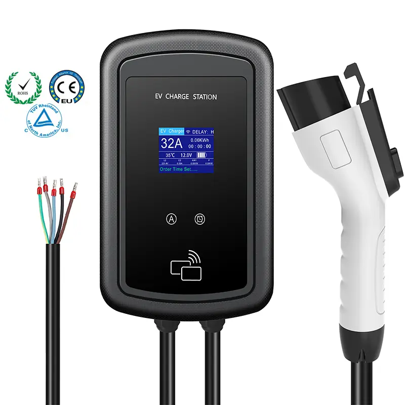 Multifunction Home Essential 1/3 Phase 7/11/22 KW Type 1 Wall-mounted EV Charging Station