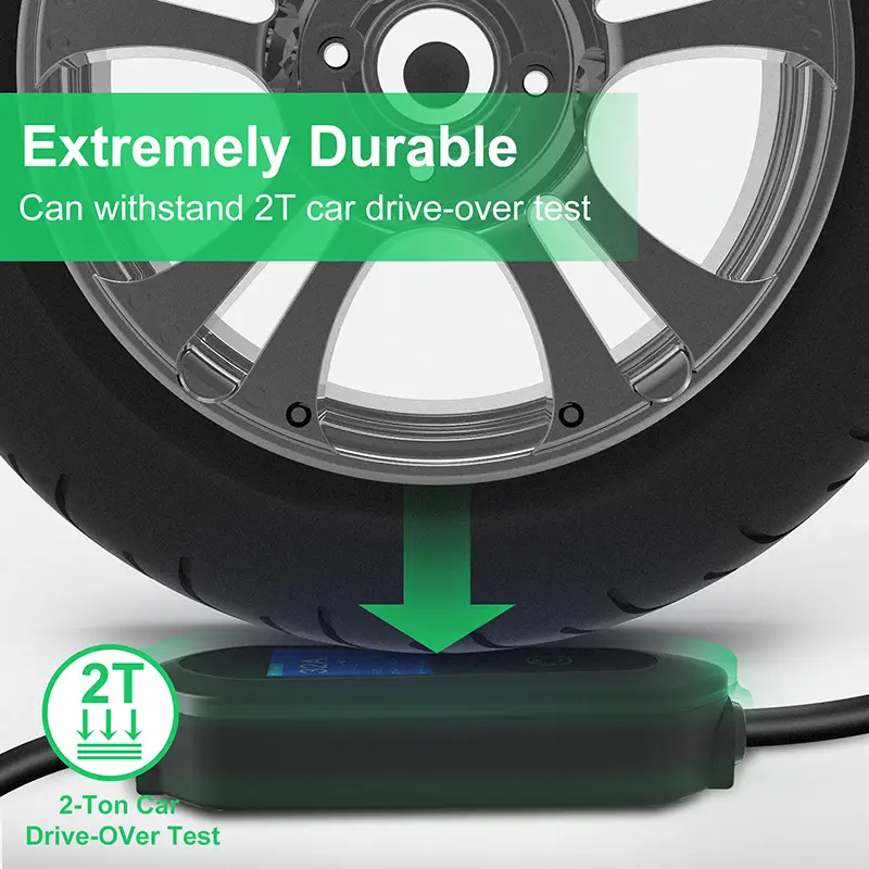 7KW GBT Portable EV Charger Supports Current Adjustable (5)iin